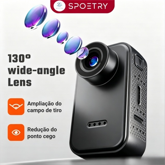 Mini Câmera De Ação Esportiva Portátil 1080P Cam 1.47 Polegada 120 Ângulo WIFI Gravador  para Esportes