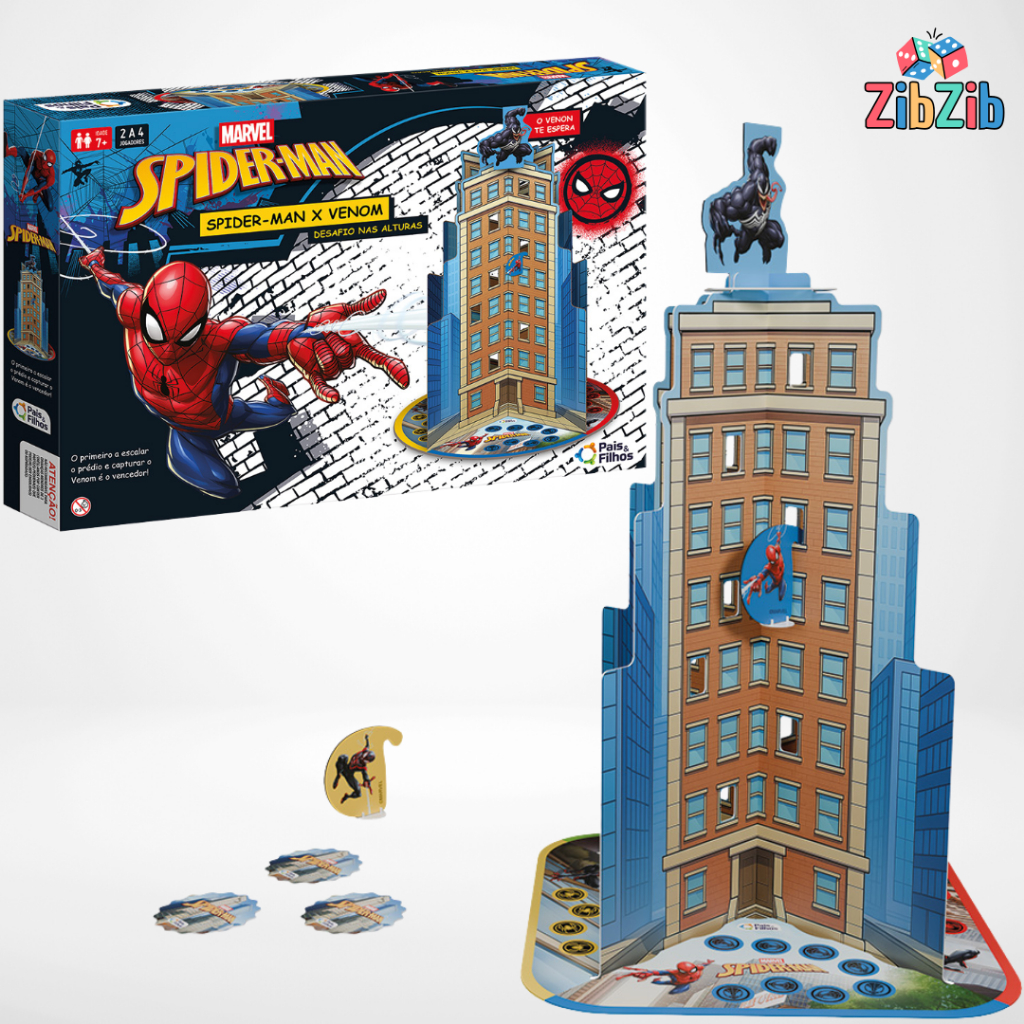 Jogo Torre Spider-Man x Venom Desafio Nas Alturas Predio Homem Aranha