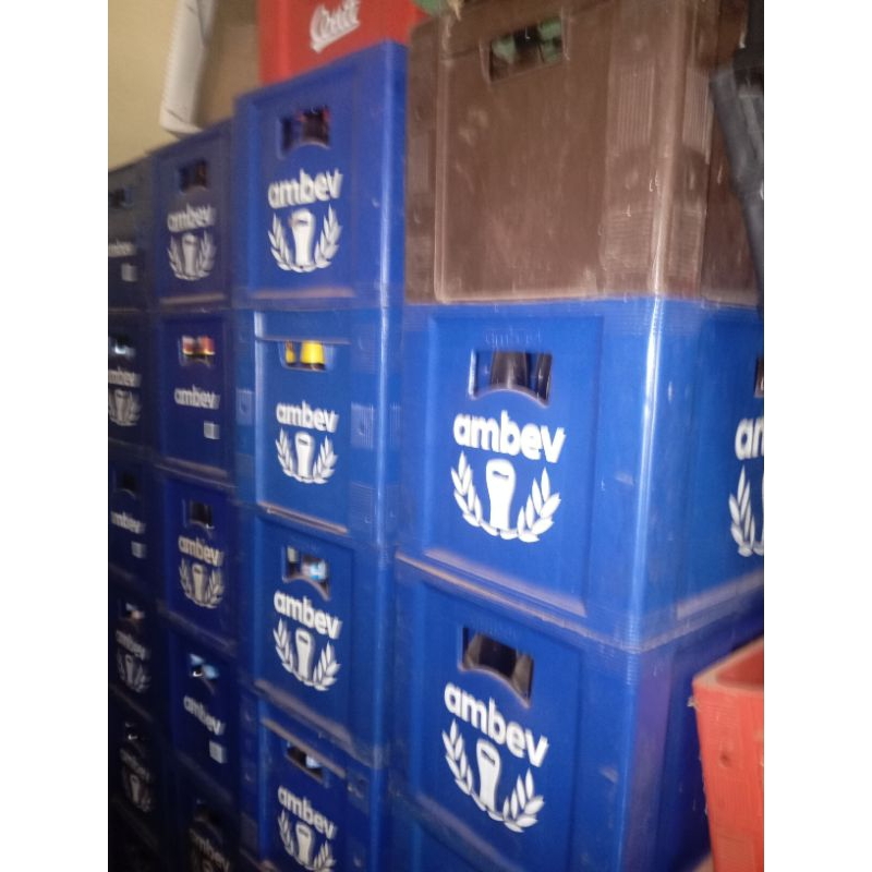 24 Garrafas + Engradado caixa AmBev de  600 ml