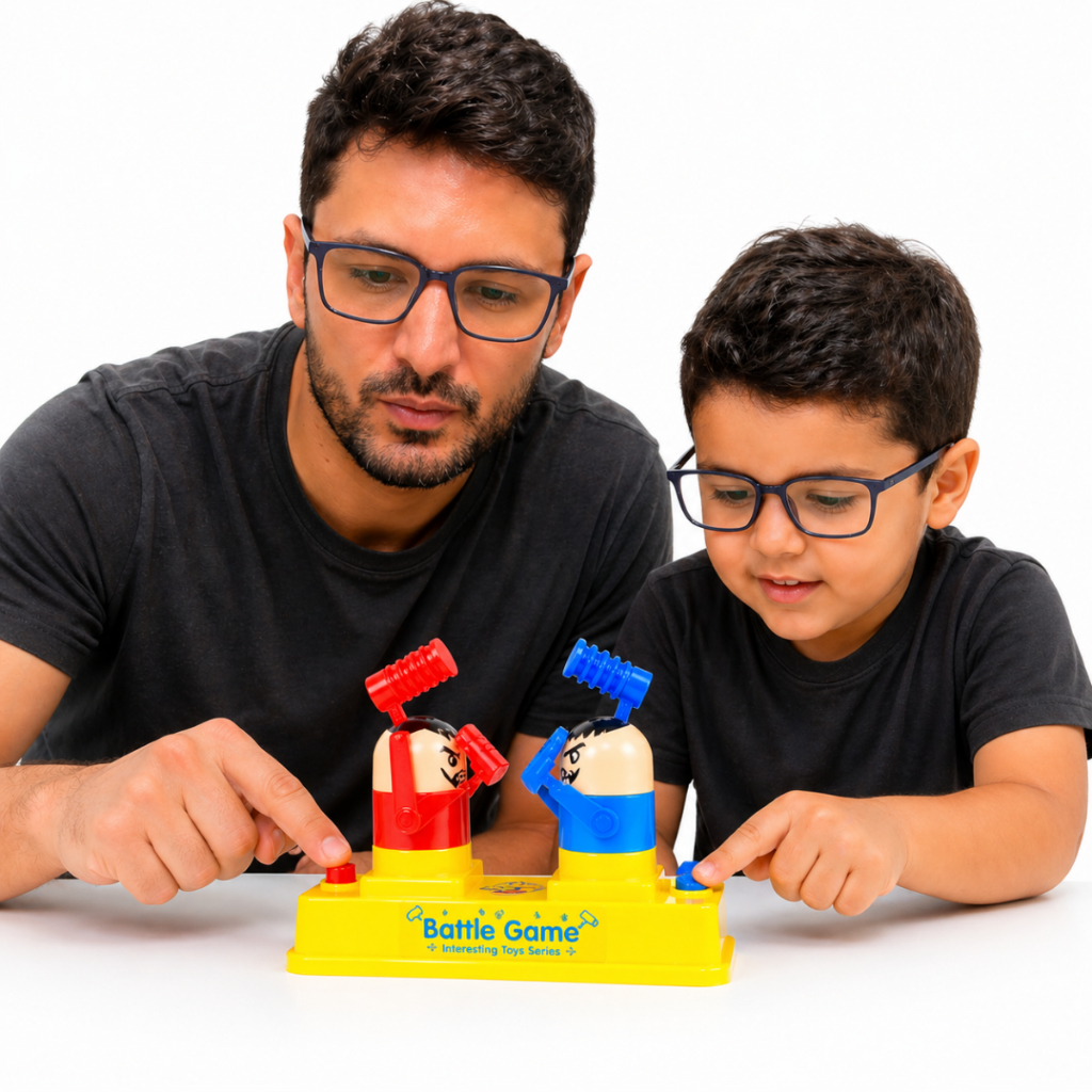 Jogo Cabeça de Martelo Battle Game Boxe Infantil Bate Martelo Combate Brinquedo Divertido 2 Jogadores