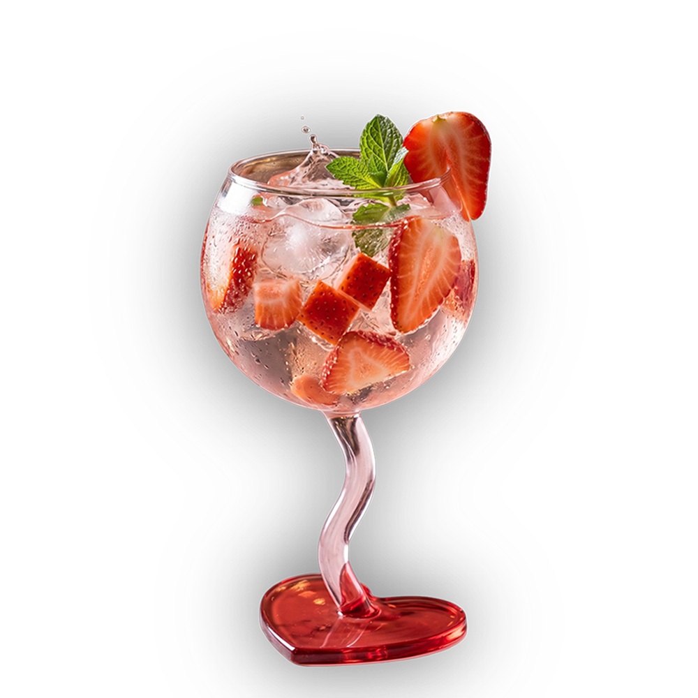 Taça Coração, Taça de Vidro Borossilicato 310ml – Ruvolo