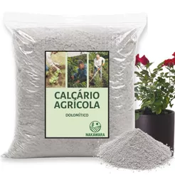 Calcário Dolomítico Corretivo de Solo PRNT 80% - Plantas Jardim Horta pH Equilibrado Cálcio Magnésio