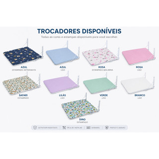 Trocador De Parede Para Bebê - Dobrável - Impermeável - Ninos Resistente