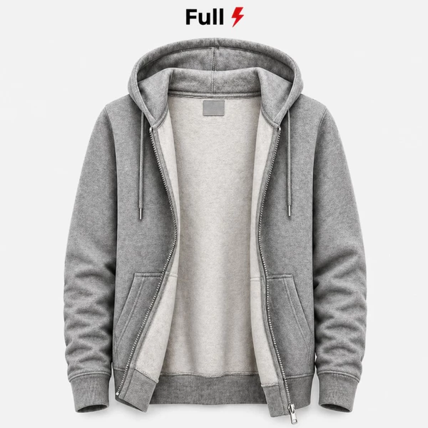 Moletom Com Zíper Masculino com Capuz Estilozo Jaqueta com Bolso Canguru Confortável Para Frio