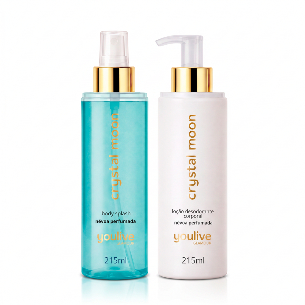 Kit Crystal Moon Youlive - Body Splash + Loção Desodorante Corporal
