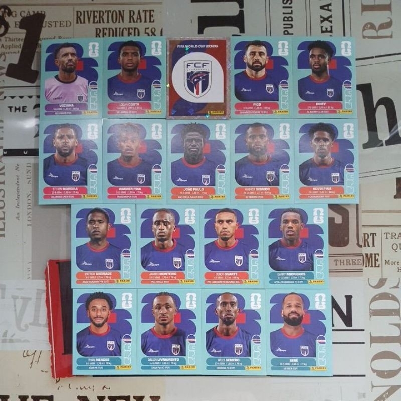 Cabo Verde - Figurinhas Originais Avulsas Copa do Mundo Fifa 2026 (CPV) (venda unitária)