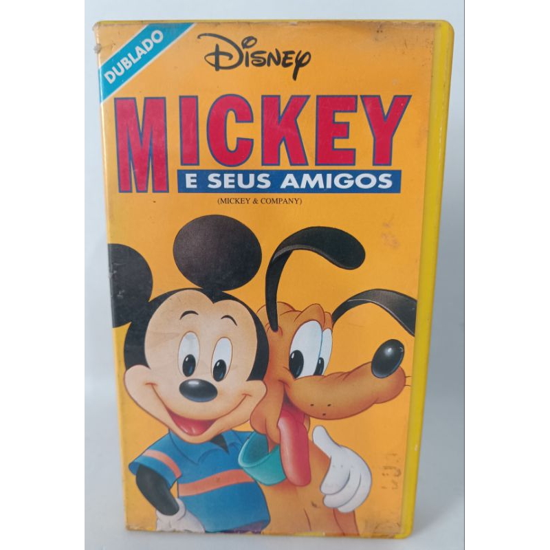 VHS Mickey e Seus Amigos Dublado Walt Disney desenho infantil clássico colecionador