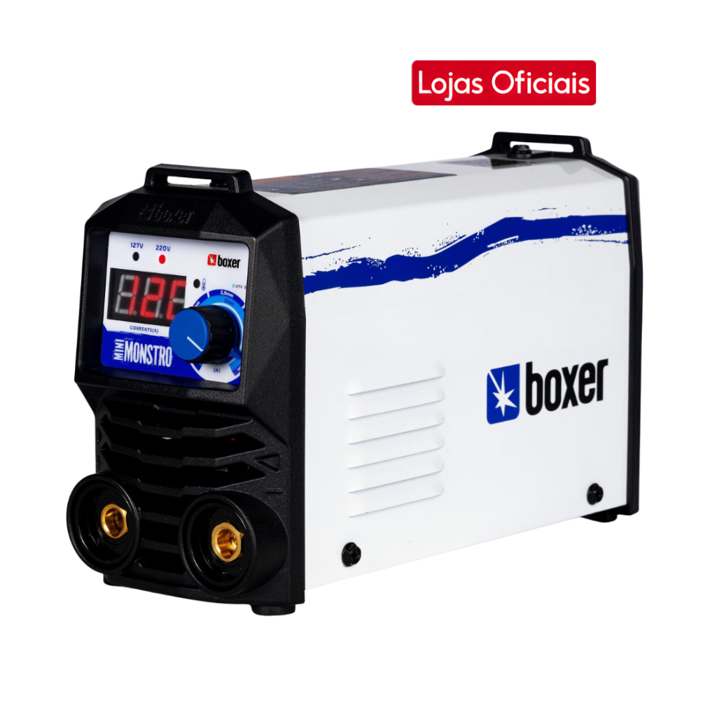 Máquina Inversora de Solda Boxer Mini Monstro 120A Bivolt Digital Portátil Inversor de Solda Profi