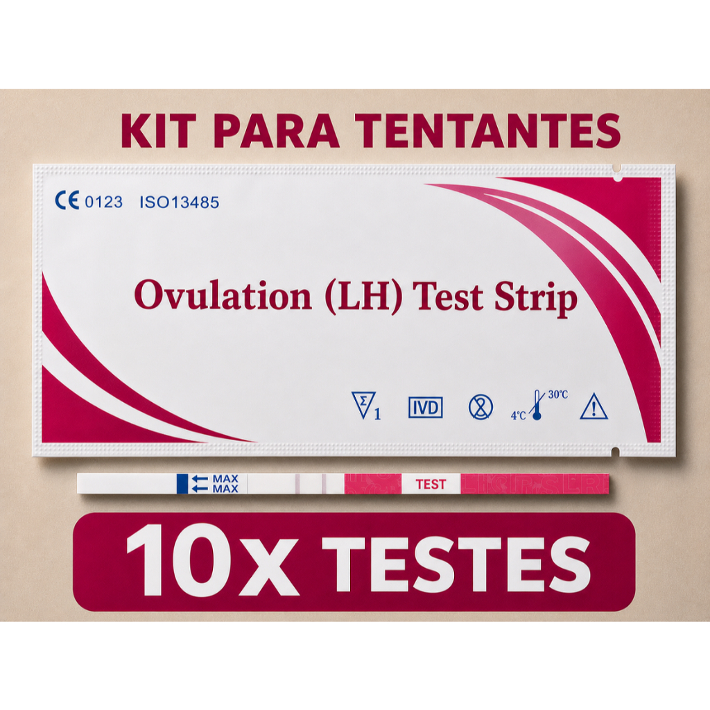 Testes De Ovulação 10 Unidades Detecta Fertilidade