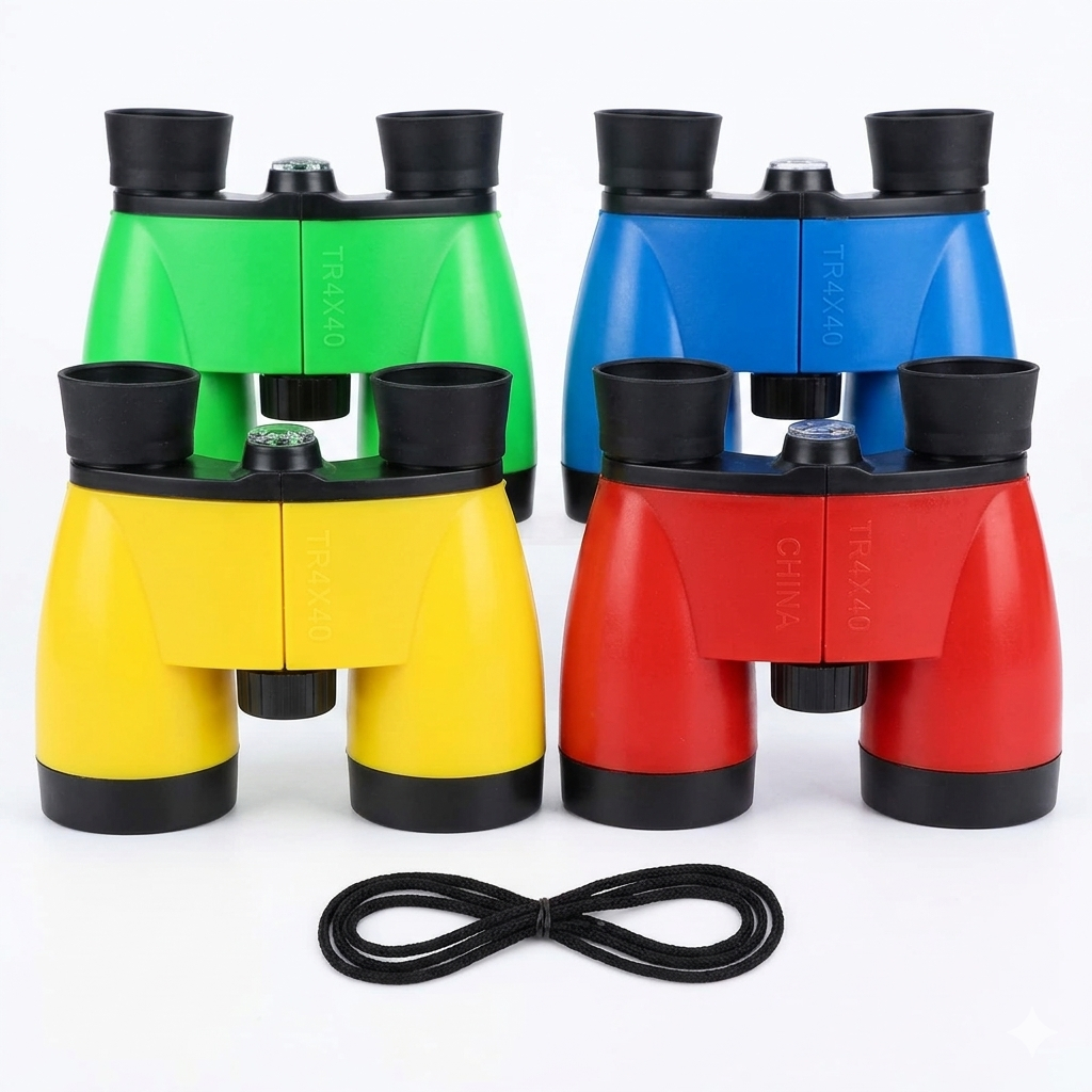 Binóculo Infantil Colorido Brinquedo Educativo para Crianças 🔭🎨 | EncanToyss