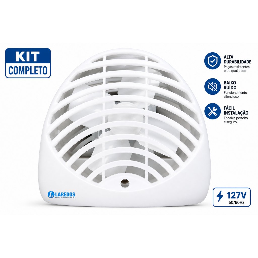 Motor Ventilador Para Geladeira Continental - Bosch Completo RCCT480 - RCCT490 110v