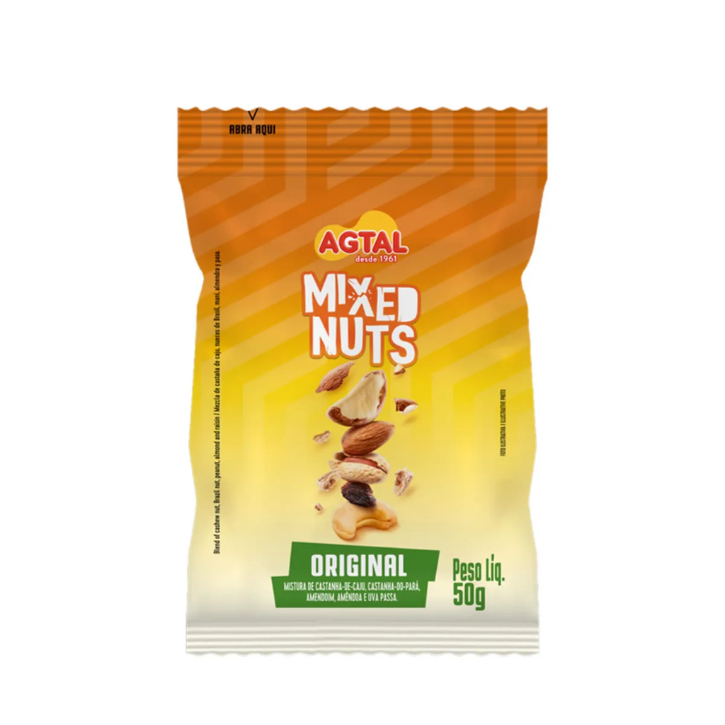 KIT COM 6 - MIXED NUTS 50g 📍(Validade 13/07/2026)📍