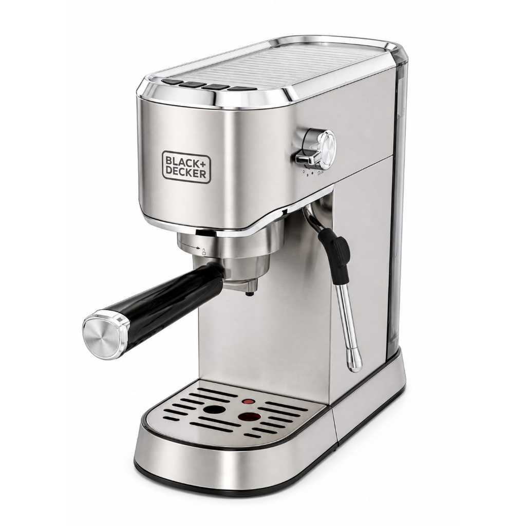 Imagem Cafeteira Espresso Automática Multifunções Gourmand Gris Black+Decker Cápsula e Tradicional 20 Bar Espumador Jarra Inox