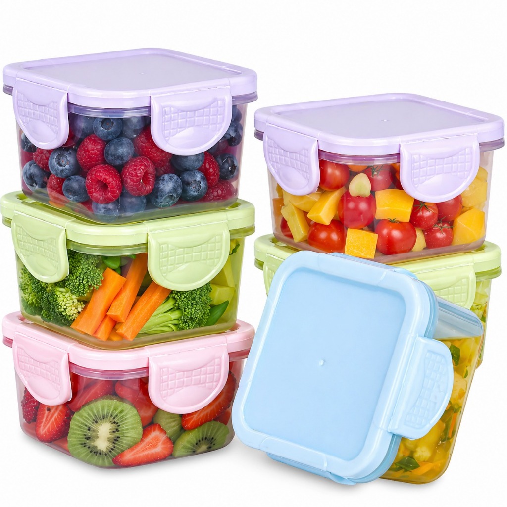 Kit Potes Para Congelar Papinha 150Ml Tampa Hermética Porta Leite Em Pó Introdução Alimentar Bebê