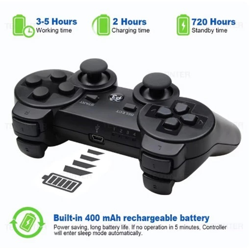 Controle de game P3 Wireless Play Station 3 Joystick Sem Fio