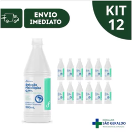 Kit 6 e 12 Unidades Soro Fisiológico Sorimax 500ml Farmax | Solução Estéril Nasal, Limpeza, Inalação, Hidratação, Uso