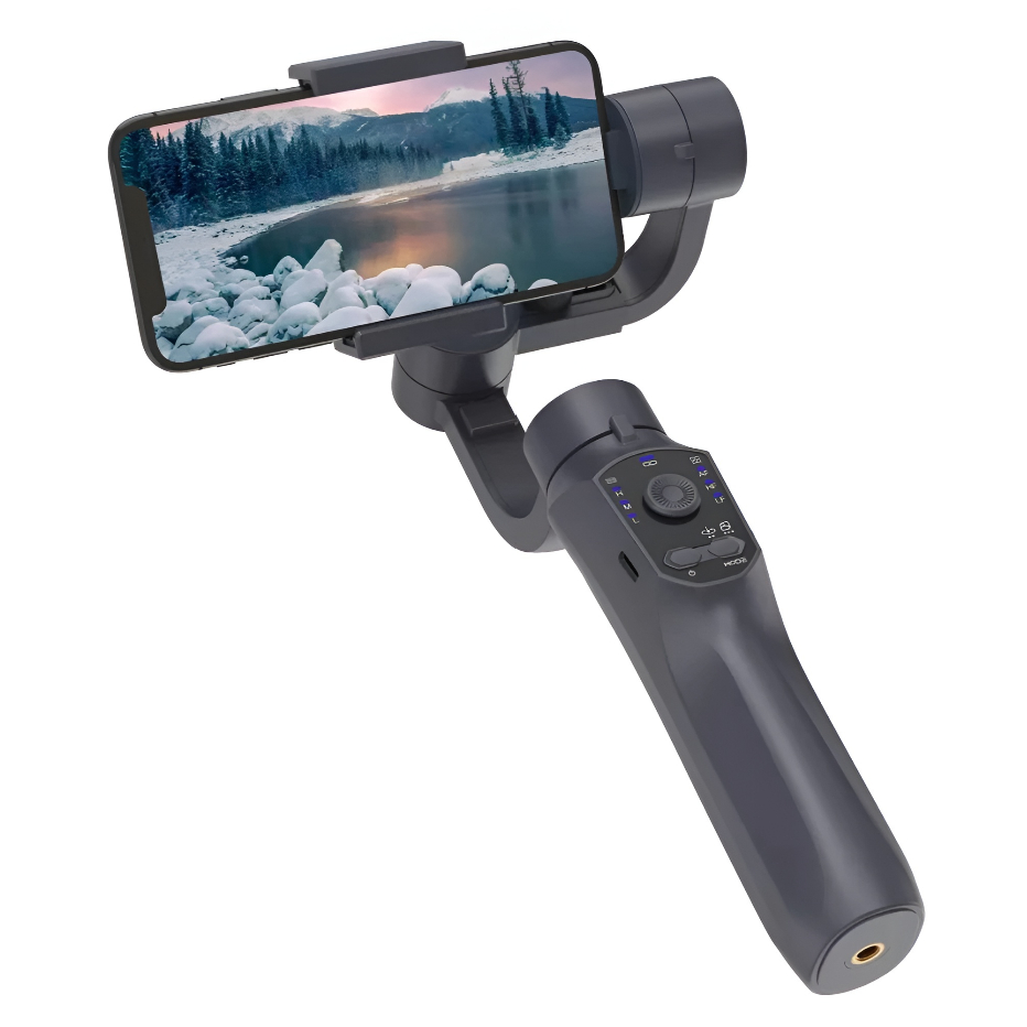 Gimbal Estabilizador F10 Pro 3 Eixos Controle por App e Sensor de Movimento para Smartphone