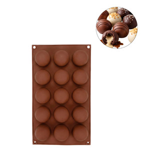 Forma Silicone Trufa Chocolate Bombom 3,5cm Confeitaria Antiaderente
