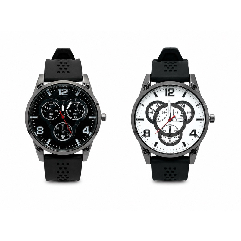Kit 2 Relógios Masculino Esportivo Casual Pulseira Silicone Oferta