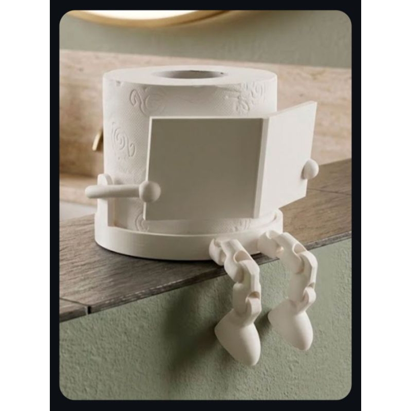 suporte elegante para papel higiênico