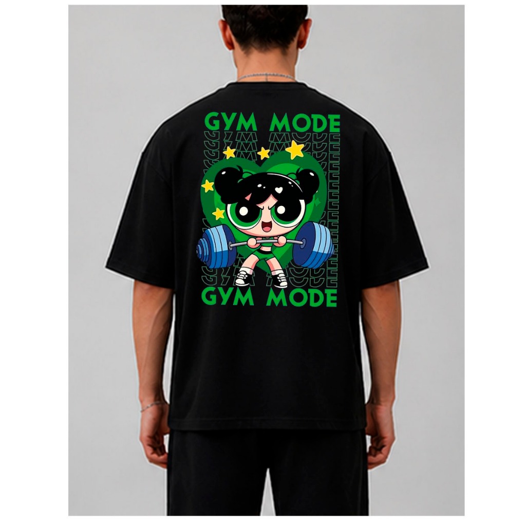 Camiseta Oversized Streetwear Camisa Moda Estilo Meninas Maromba Gym Academia Treino FIt Estampado Frente e Costas