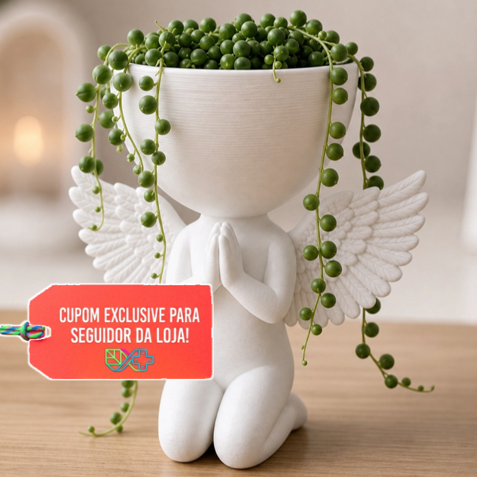 Vaso Decorativo Bob Robert Plant Paz e Oração - Planta Decor (BRANCO)