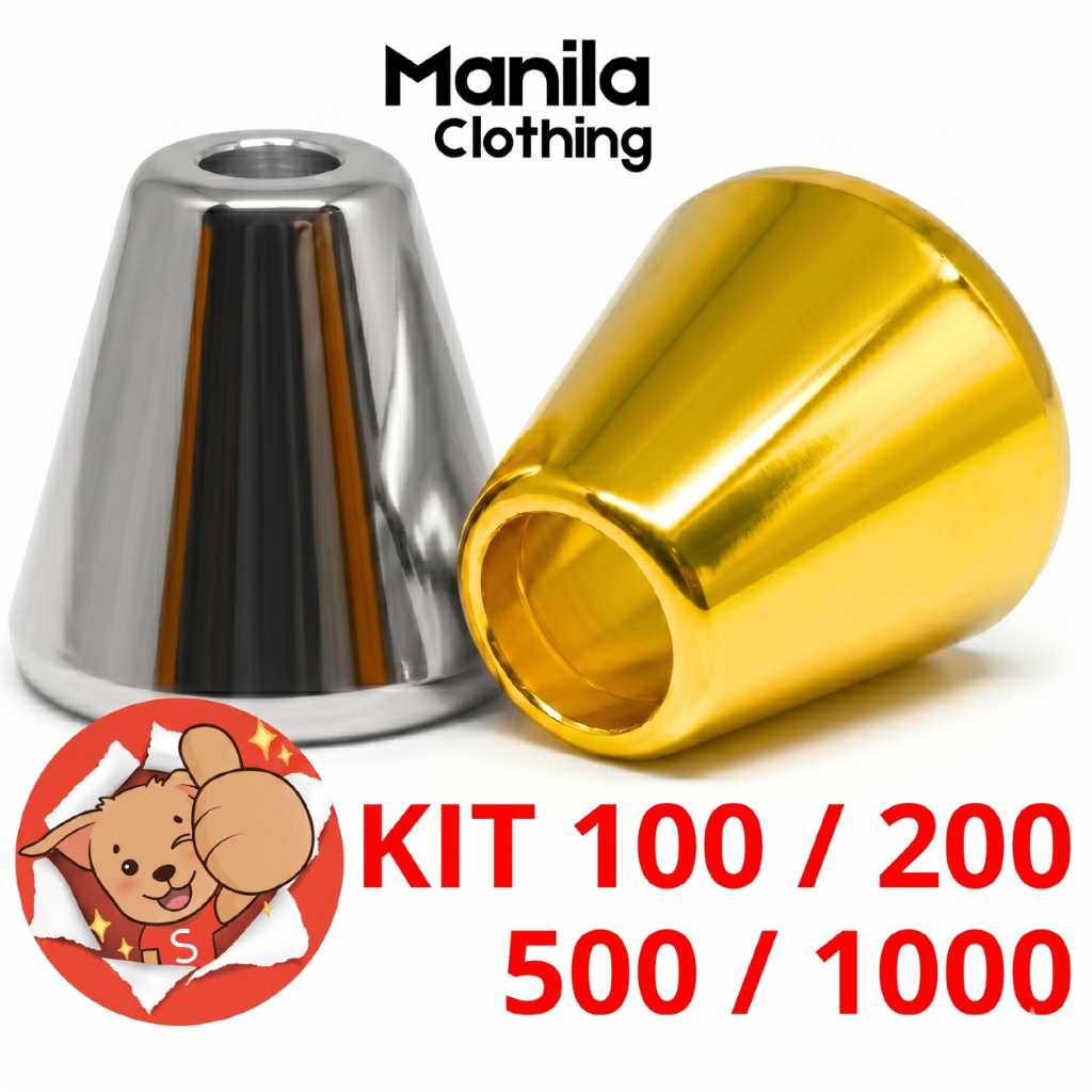 Imagem Kit Ponteira Sininho Cordão Roupas Artesanato Biquini Terminal Armarinho Aviamento