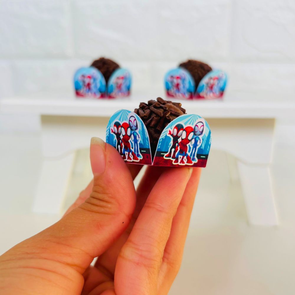 Forminha de Doces Tema Spidey e Seus Amigos - Homem Aranha / Personalizada / Lembrancinha de Festa /Aniversário