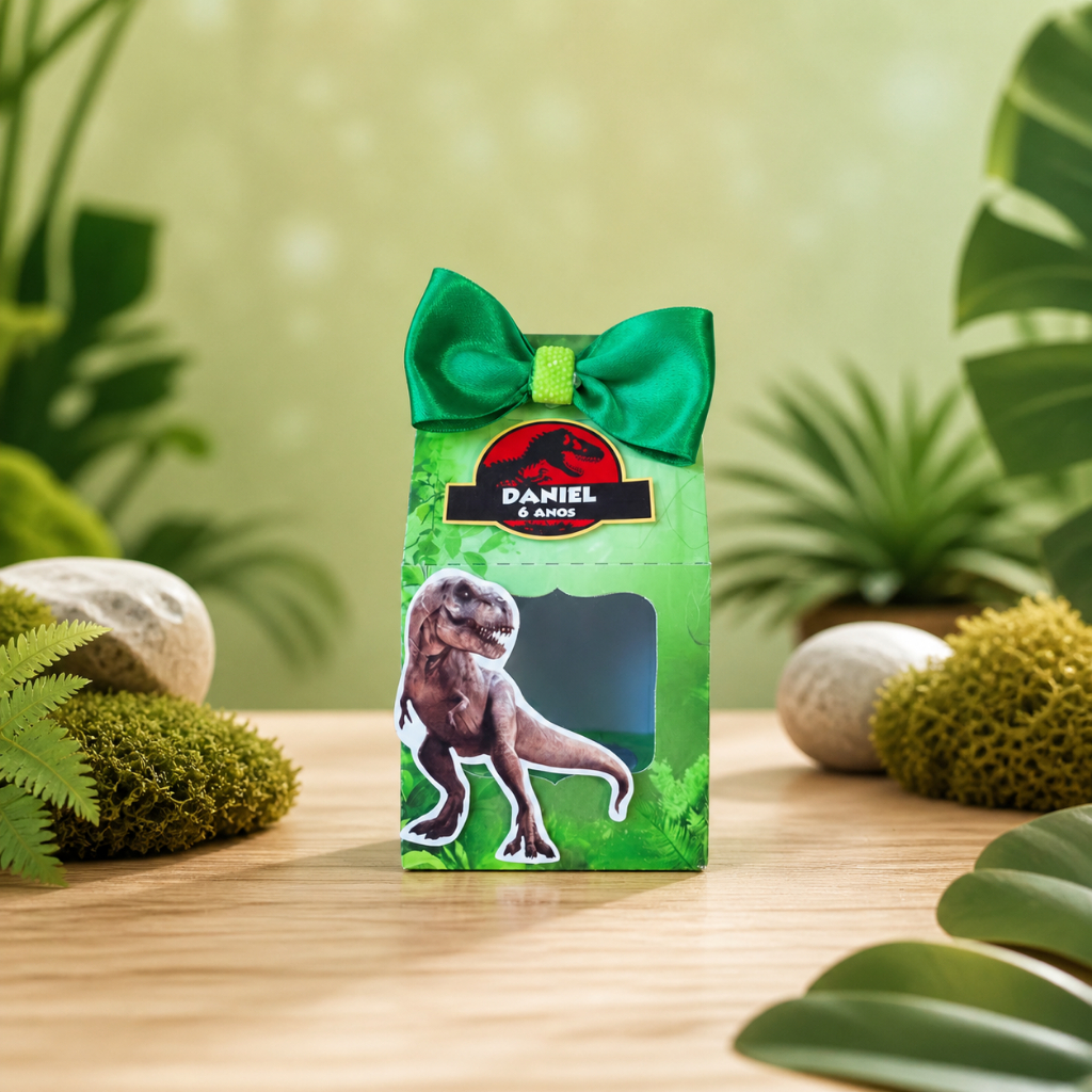 Caixa Para Ovinho de chocolate Personalizada Dinossauro | Jurassic Park | Kinder Ovo | Lembrancinha Personalizada