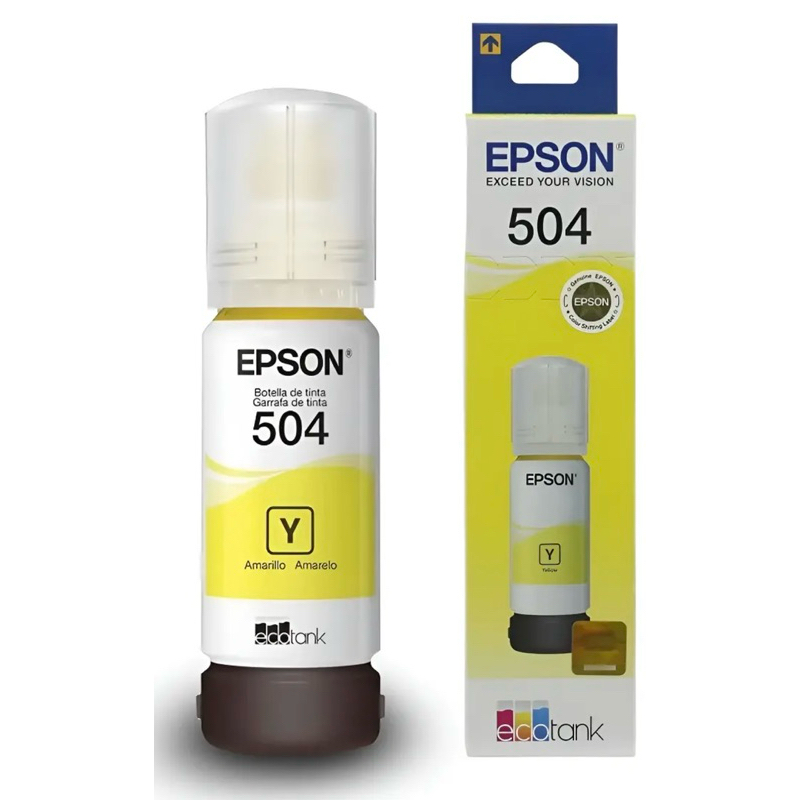 Tinta Epson T540320 T504 Amarela L6191 L4150 L6171 Original Envio Imediato entrega rápida