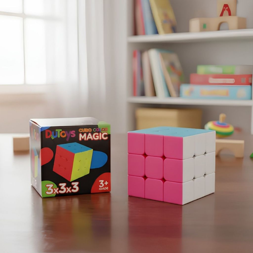 Prenda Festa Junina Brinquedo Cubo Mágico Profissional 3x3x3 Interativo Antistress Magic Cube