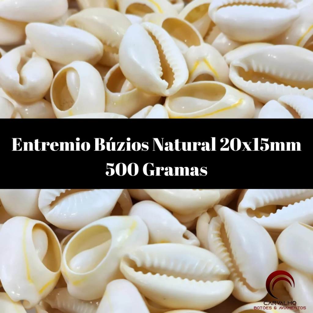 Buzios Natural Cortado Para Bijuterias 20X15MM Com 500 Gramas NATURAL