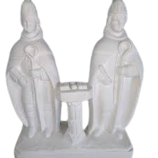 Cosme e Damião escultura são Cosme e são Damião em gesso cru