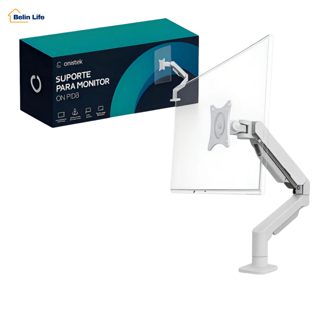 Suporte de Monitor Articulado Onistek 17 a 30 Pistão Gás 9kg