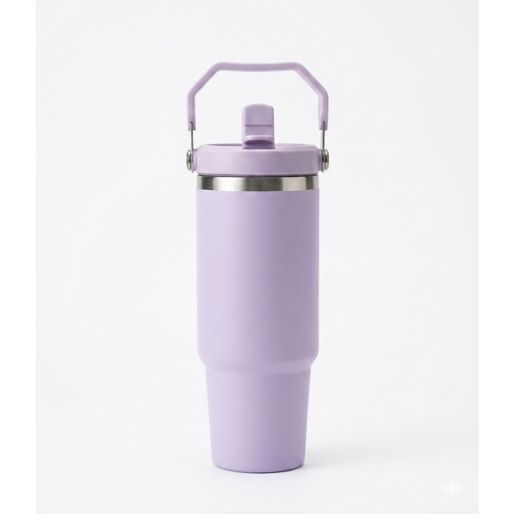 Garrafa Térmica 900ml com Alça e Tampa Anti Vazamento Inox