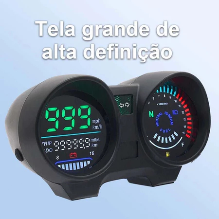 Painel Digital LED Velocímetro Modificação da motocicleta Painel de instrumentos LCD PARA CG150/TITAN 150