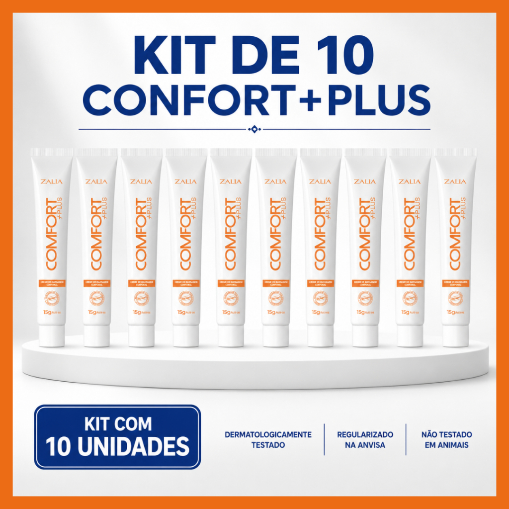 Para Iniciantes e Avançados – Kit 10 Lubrificantes Anal Dermatologicamente Testado - Comfort