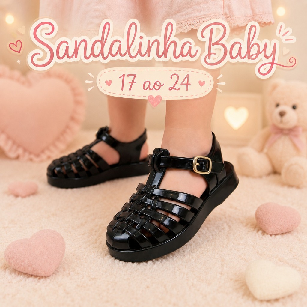 Sandália Baby MEL Do 17 Ao 24 Confortável Dia a Dia Mais Vendido Oferta Promoção Envio Imediato