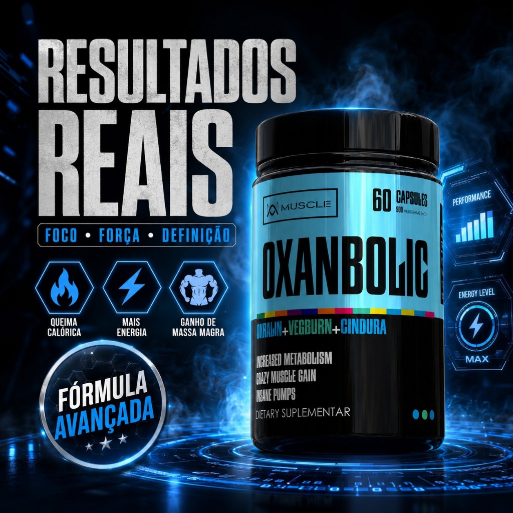 Oxanbolic Definição Força Massa Muscular 60caps Muscle Fitnesss