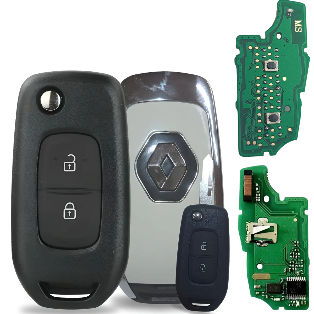 Chave Canivete Renault Kwid Original Completa Bateria e Chip