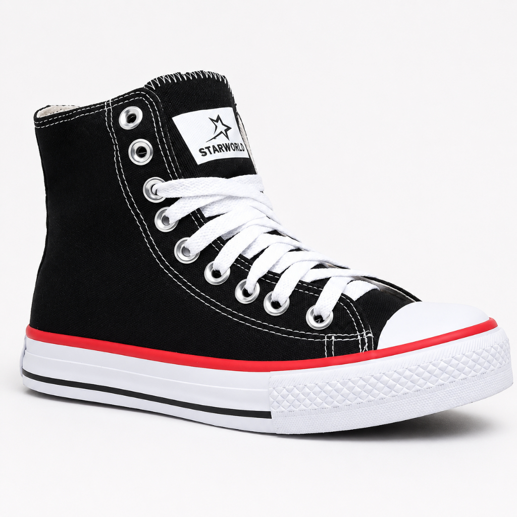 Tênis Cano Alto Feminino Masculino Casual Estilo All Skate Confortável Moda Jovem Botinha Starworld