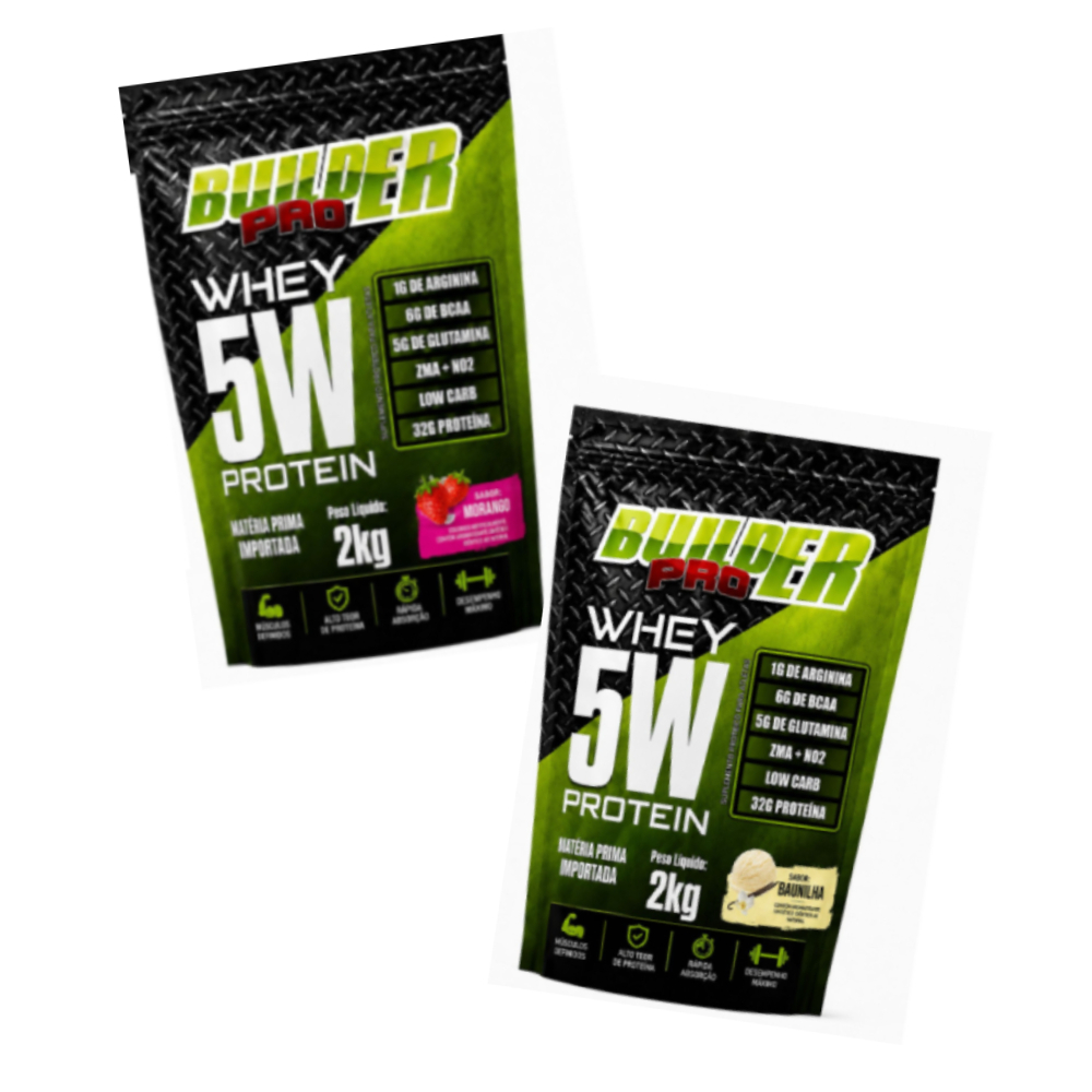 2X Whey Protein 5W - 2KG - Builder Pro