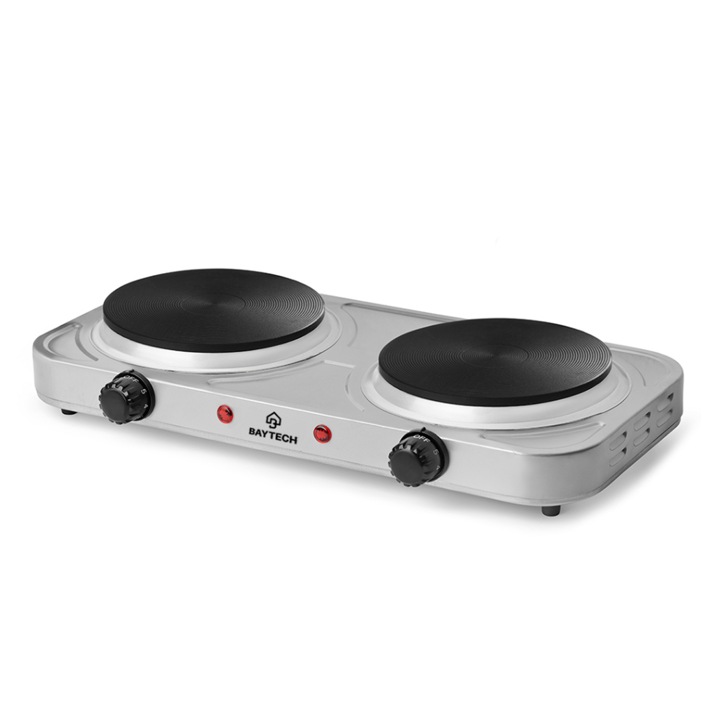 Imagem Fogão Fogareiro Elétrico 2 Bocas Cooktop Portátil 5 Níveis de Aquecimento 127V/220V 2000W