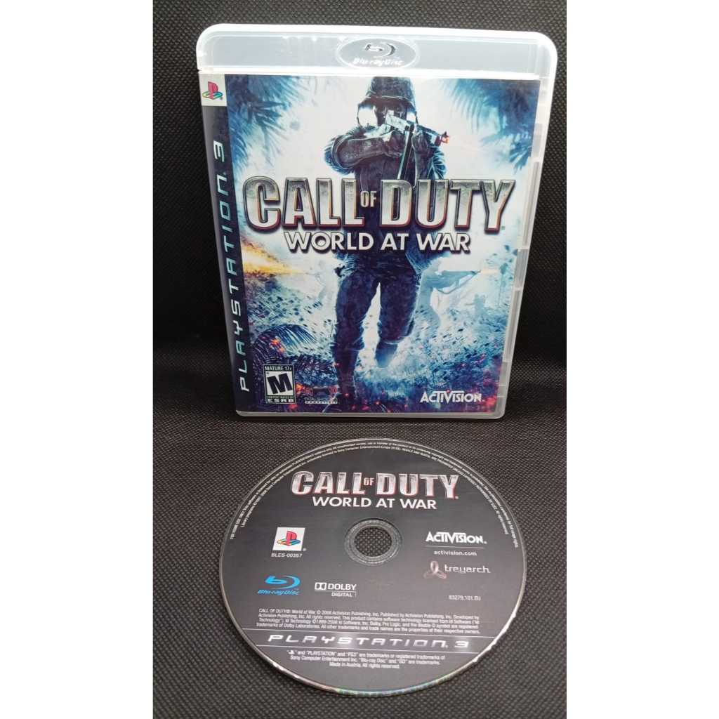Call of Duty World at War para Vídeo Game 3 - Jogo original, encarte reimpresso