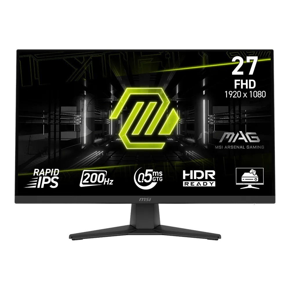 Monitor Gamer MSI MAG 272F, 27'', Full HD, Rapid IPS, 200Hz, 0.5ms - 9S6-3CE51T-002