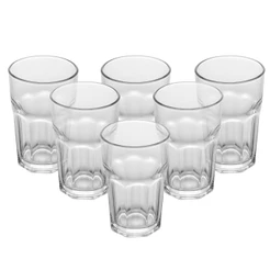 Jogo De 6 Copos Altos Para Drink Allure 425Ml Em Vidro Wolff Resistente Elegante Cor Whisky Suco Água Bar Festa Presente