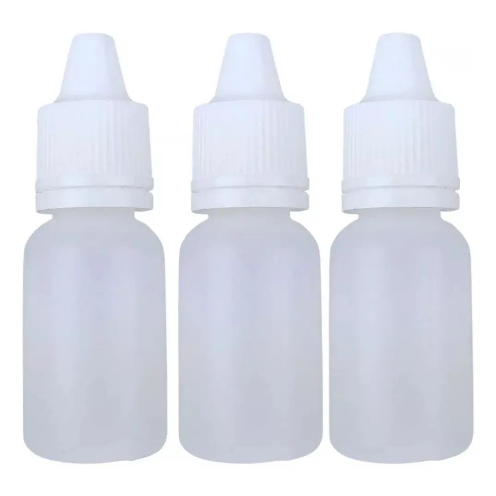 Frasco Plástico De 10ml - Conta Gotas - 1000un Tampa Lacre