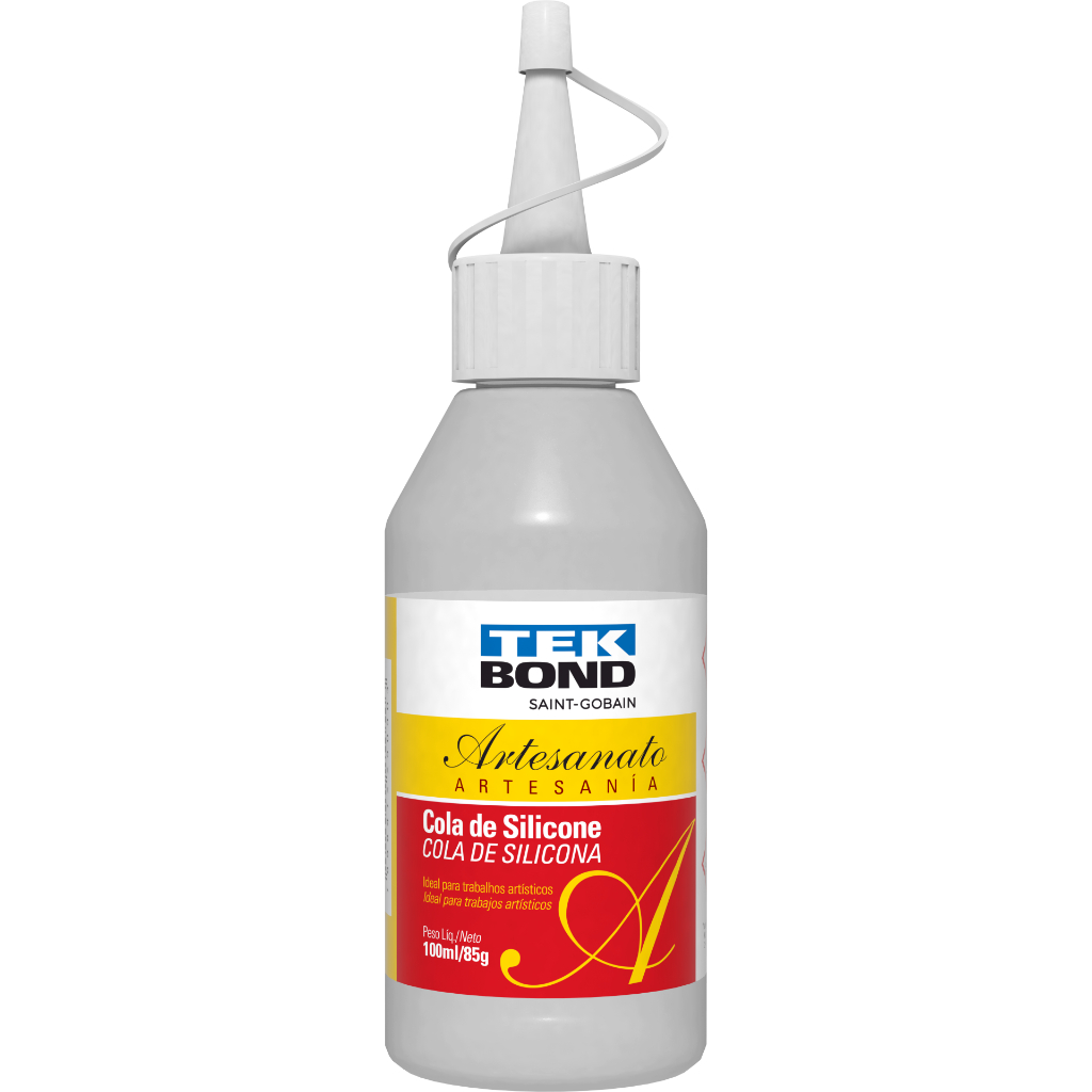 Cola de silicone líquida Tekbond 100 ml para EVA, isopor e feltro