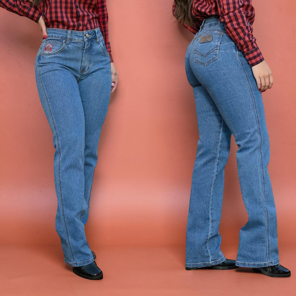 Calça Country Jeans Feminina Destroyed - Estilo e Conforto | Kali Empreendimentos