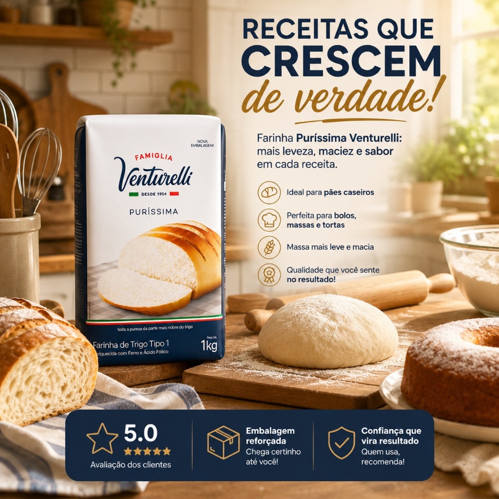 Farinha de Trigo Purissima Venturelli 1kg
